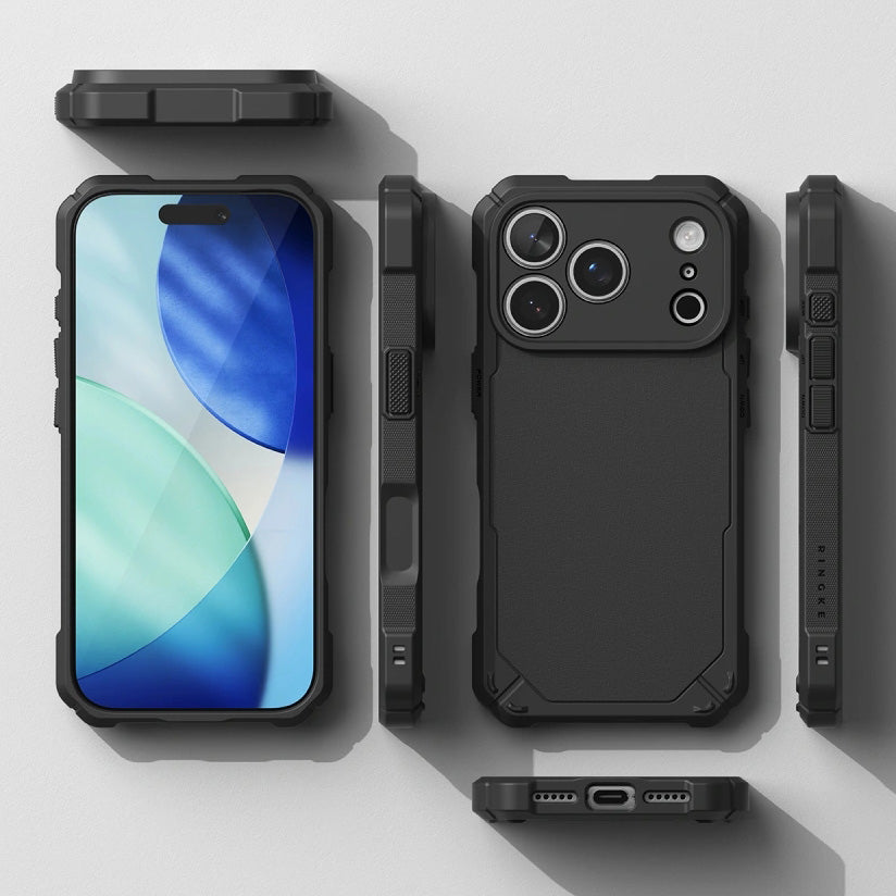 Handyhülle für iPhone 18 Pro Max / 17 Pro Max, Ringke Rugged Gear Magnetic, Schwarz (8/8)