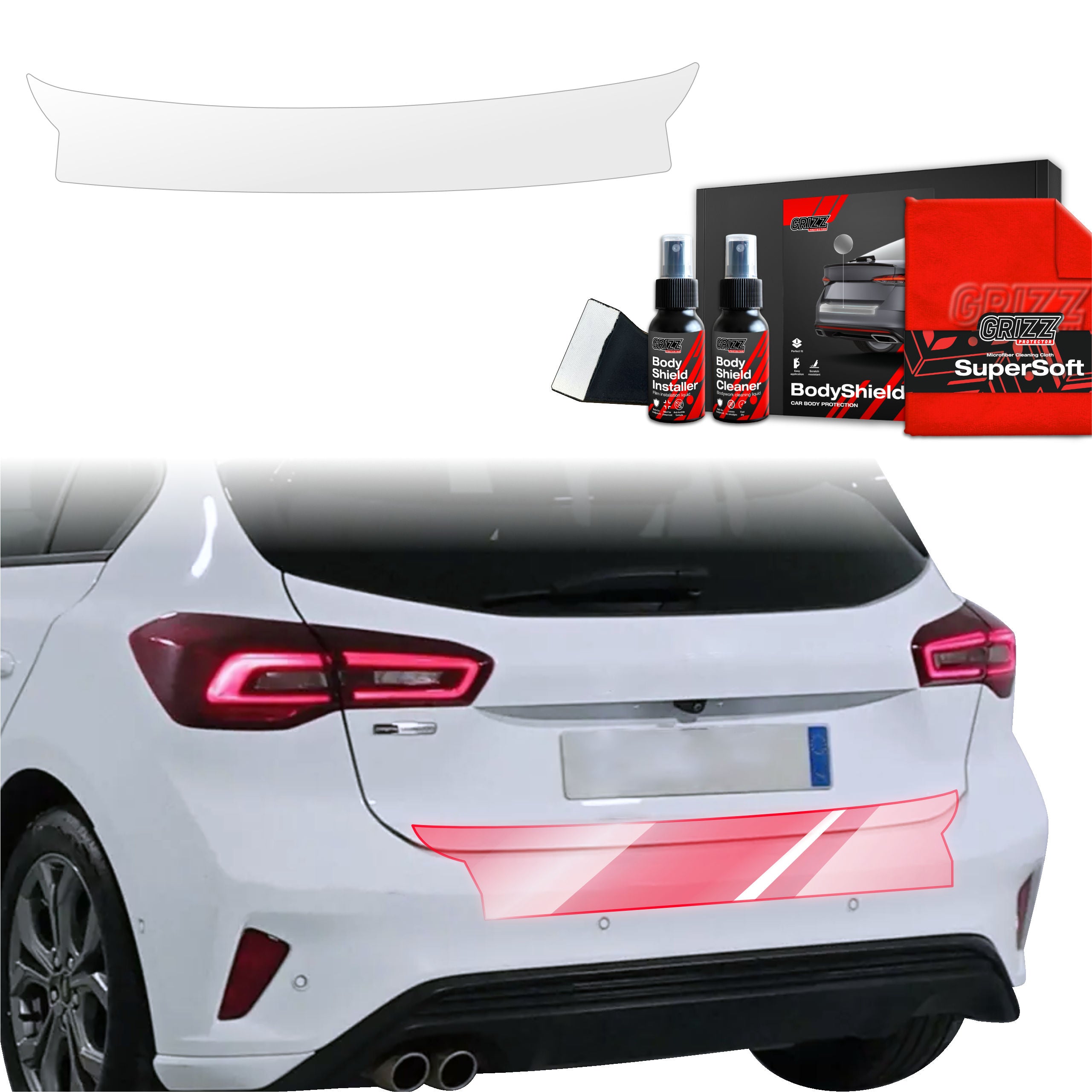 Schutzfolie Grizz Protector für Ladekante - Ford Focus ST-Line X Hatchback Facelift (2021-2025)