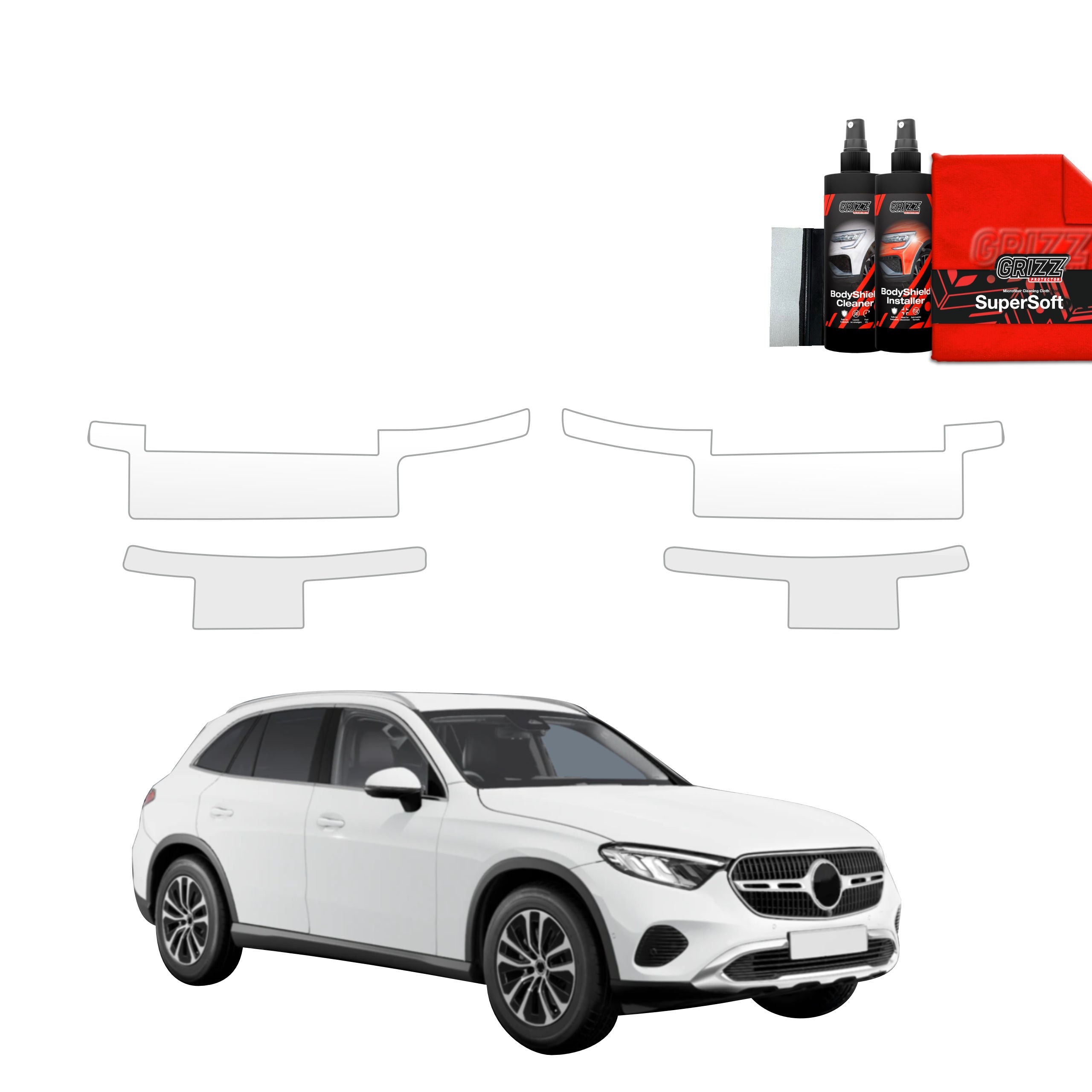 4in1 Schutzfolie Grizz Protector für Schweller - Mercedes GLC Wagon (2025-2026)