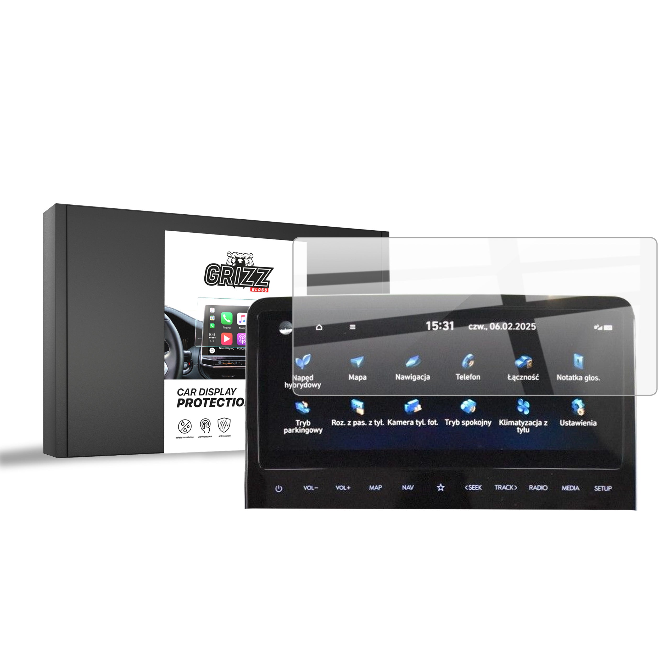 Keramische Autodisplayfolie für Hyundai Staria 10,25" (2021-2026), Grizz Protector