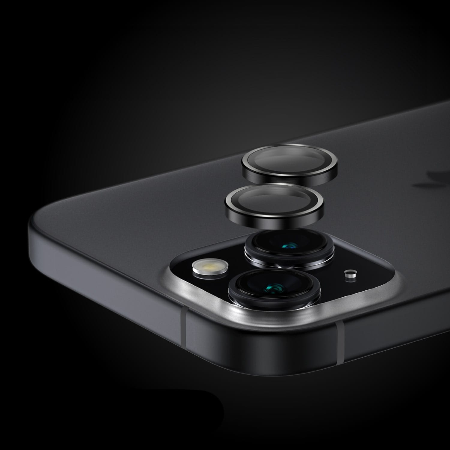 Gehärtetes Glas PanzerGlass Hoops für iPhone 15 / 15 Plus