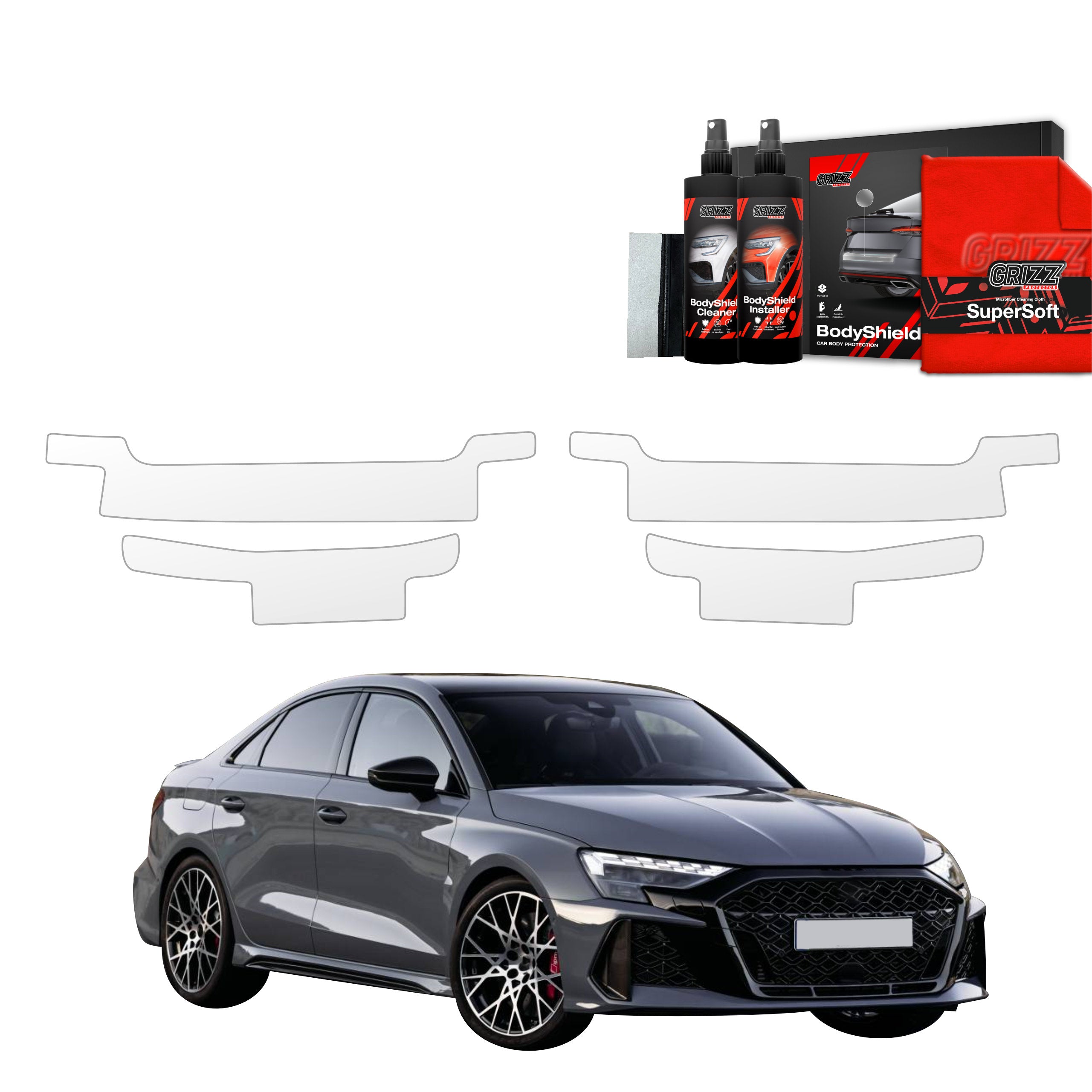 4in1 Schutzfolie Grizz Protector für Schweller - Audi RS3 (2025-2026)