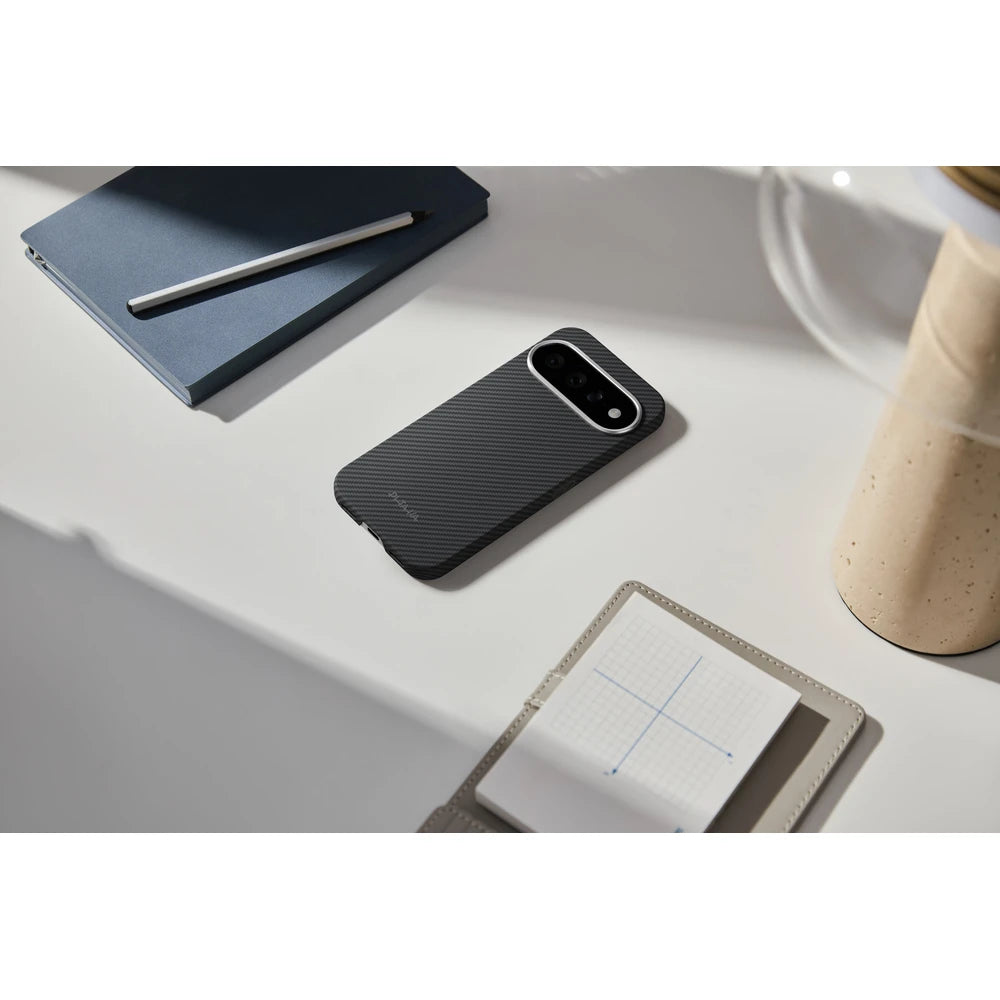 Aramid Handyhülle für Google Pixel 11, PITAKA Ultra-Slim Case mit MagSafe, Schwarz-Grau (5/14)