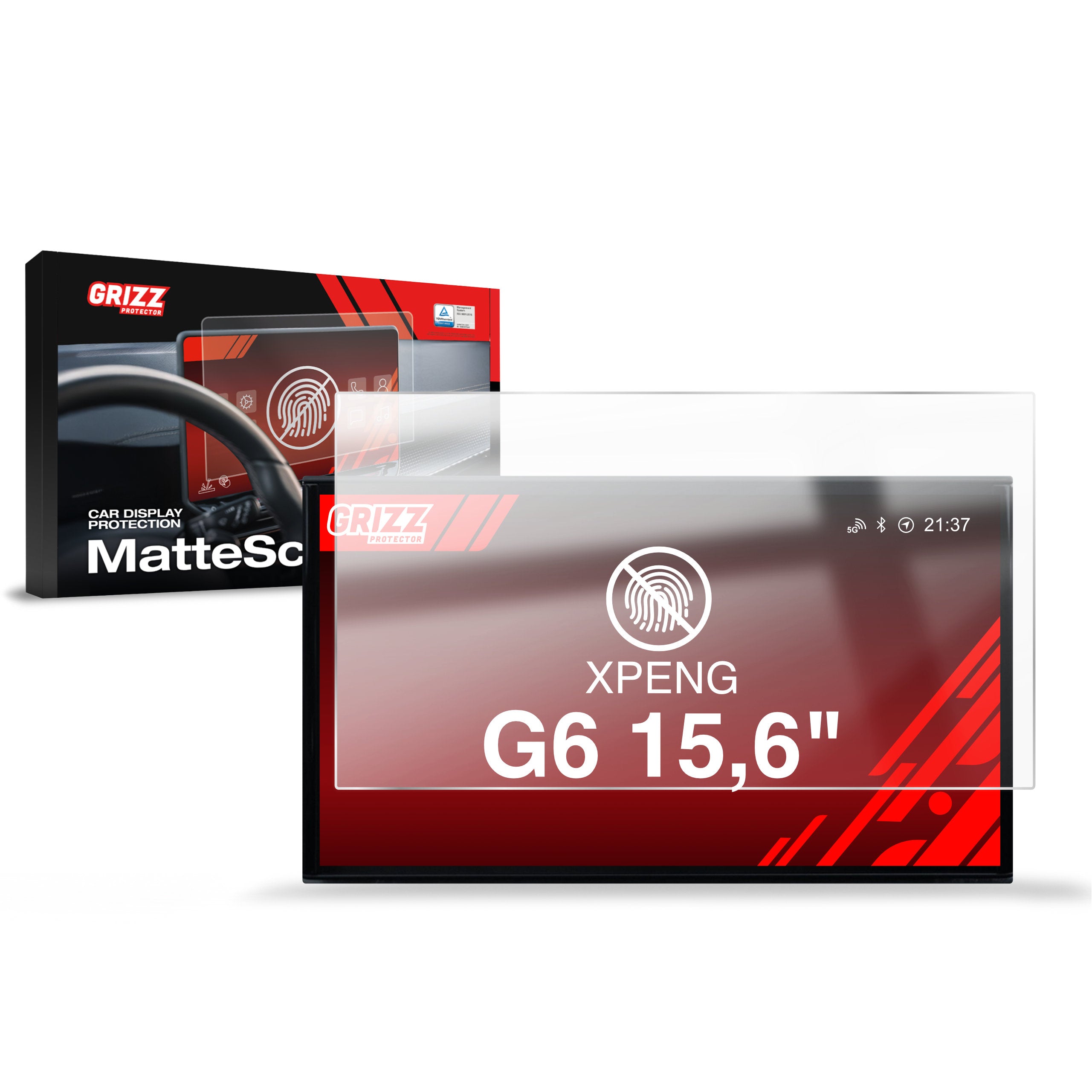 Matte Autodisplayfolie für XPENG G6 15,6" (2025-2026), Grizz Protector