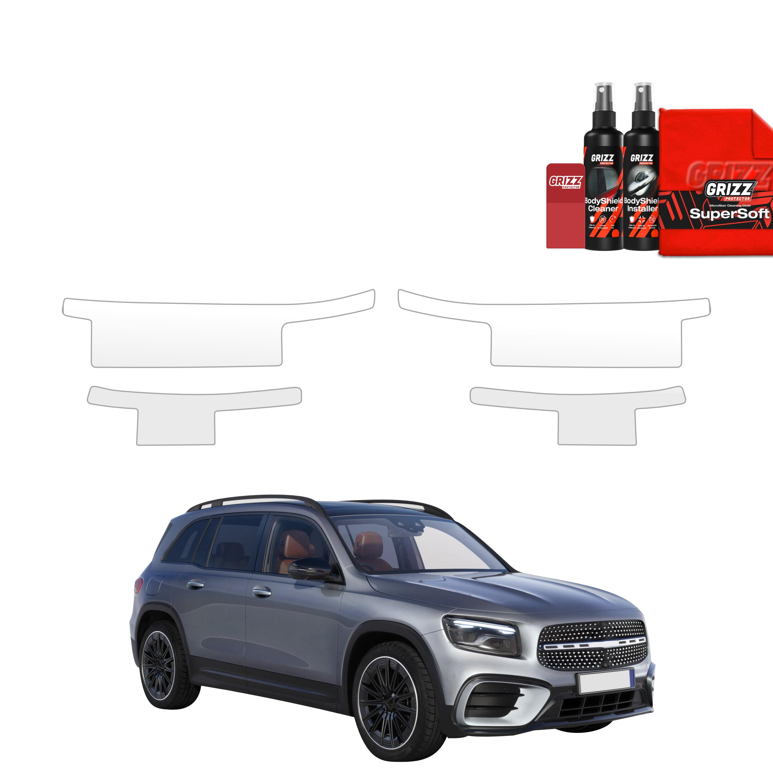 4in1 Schutzfolie Grizz Protector für Schweller - Mercedes GLB 200 (2023-2026)
