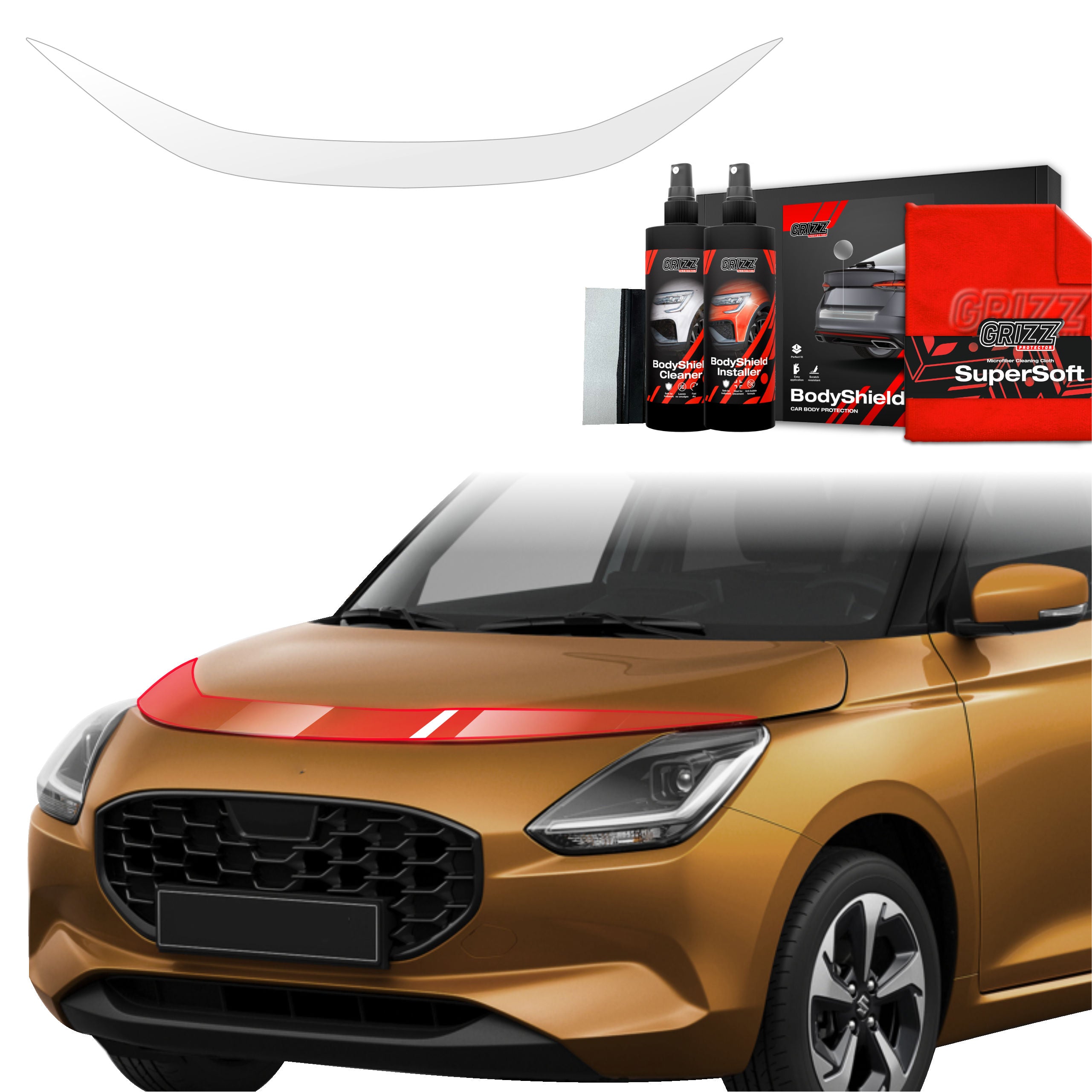 Schutzfolie Grizz Protector für Motorhaube - Suzuki Swift (2024-2026)