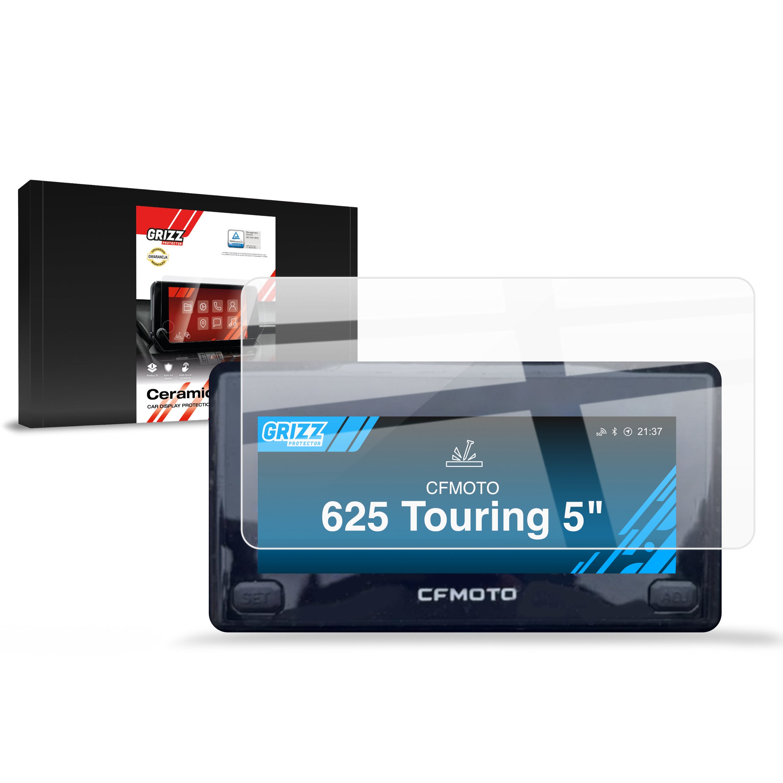 Keramische Autodisplayfolie für CFMOTO CFORCE 625 Touring 5", Grizz Protector