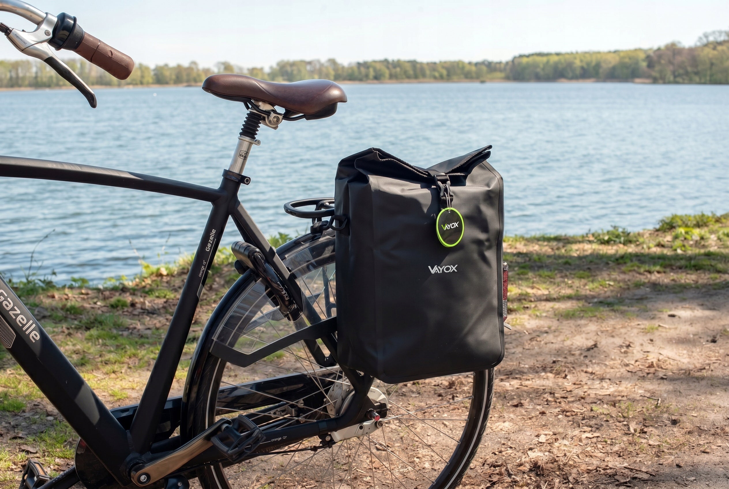 Fahrradtasche für den Gepäckträger, Vayox VA0444B 25L, Schwarz