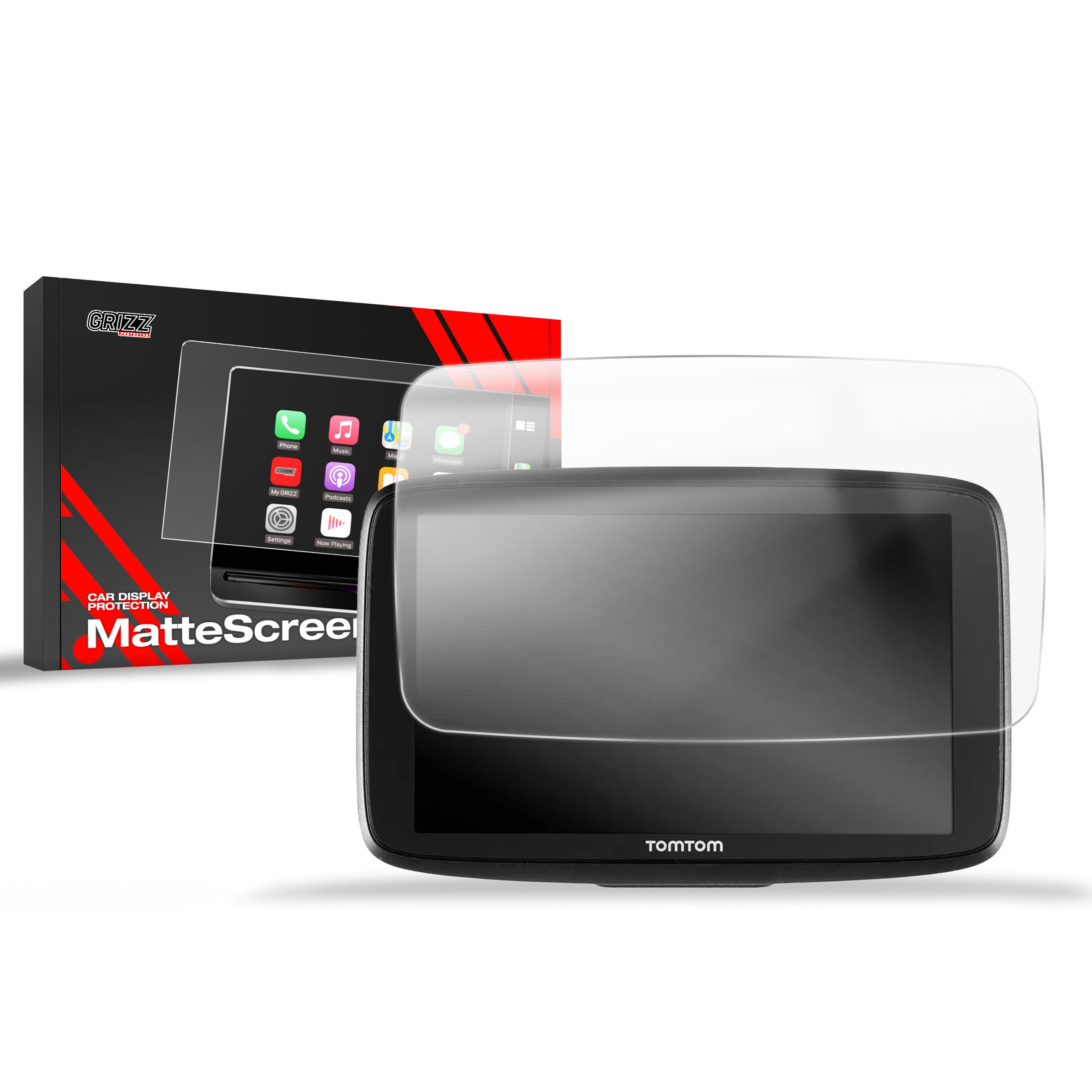 Matte Autodisplayfolie für Tomtom Go Essential 6", Grizz Protector