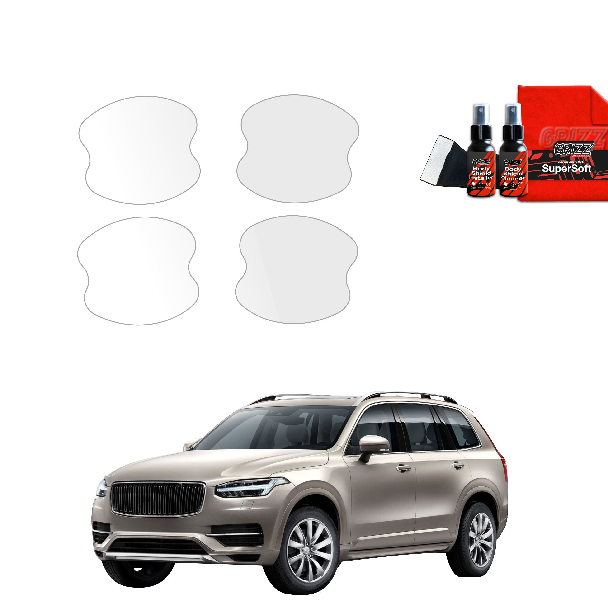 4in1 Schutzfolie Grizz Protector für Türgriffmulden - Volvo XC90 (2015-2020)