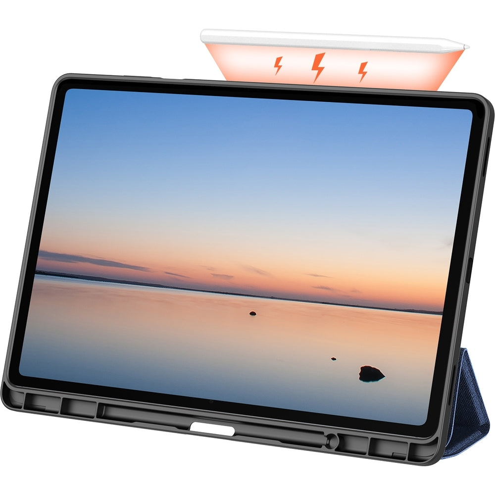 Schutzhülle mit Klappe für Galaxy Tab S12 Plus, Dux Ducis Domo, Blau (9/13)