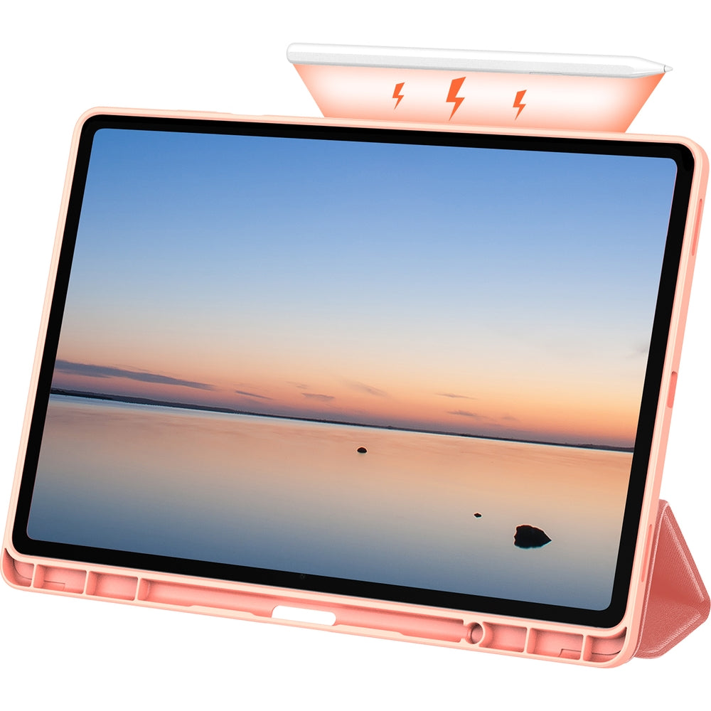 Schutzhülle mit Klappe für Galaxy Tab S12 Plus, Dux Ducis Domo, Rosa (9/13)