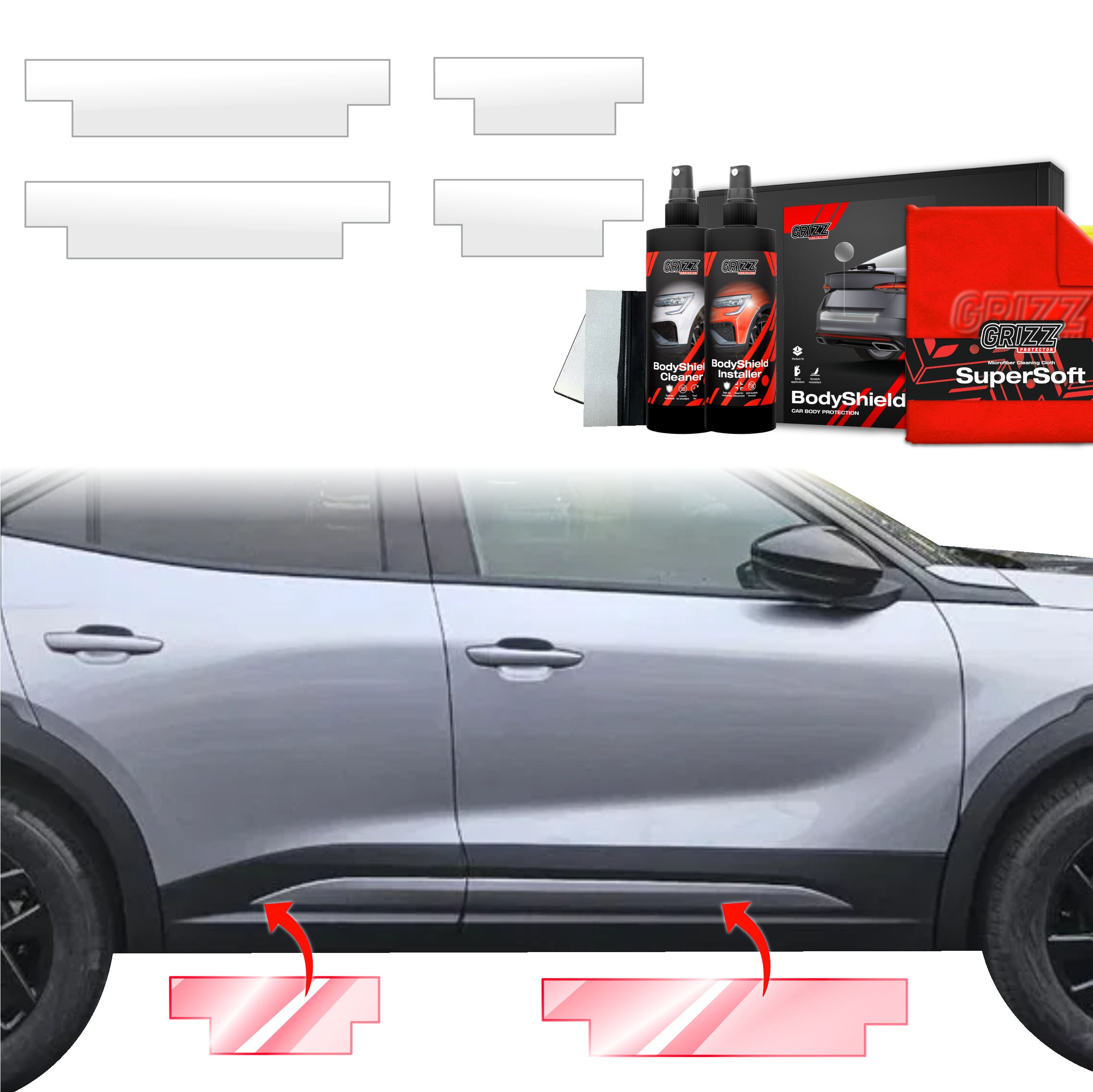 4in1 Schutzfolie Grizz Protector für Schweller - Opel Mokka (2021-2026)