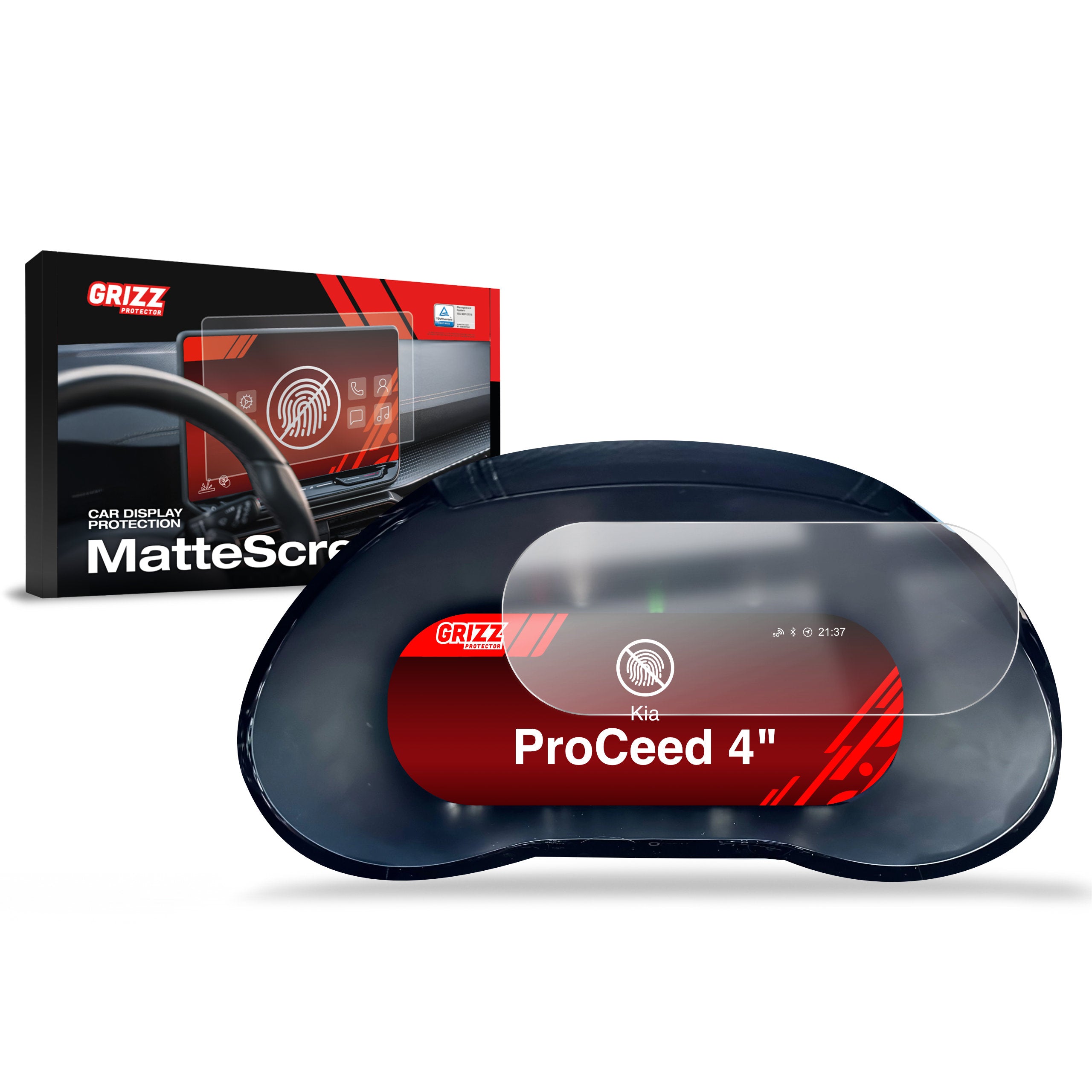 Matte Autodisplayfolie für Kia ProCeed (2018-2024), Grizz Protector