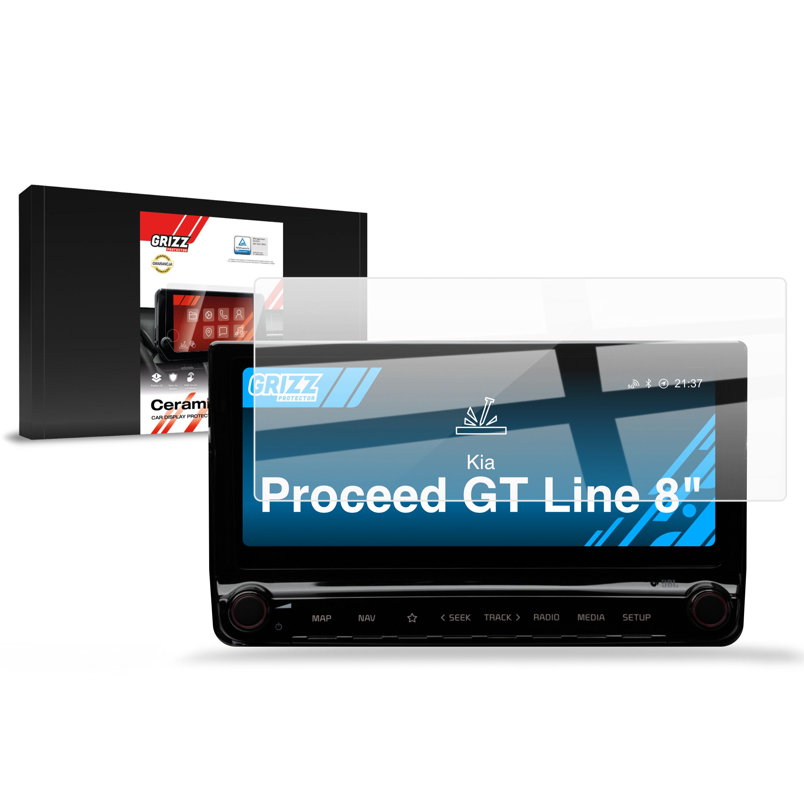 Keramische Autodisplayfolie für Kia Proceed GT Line (2018-2024), Grizz Protector