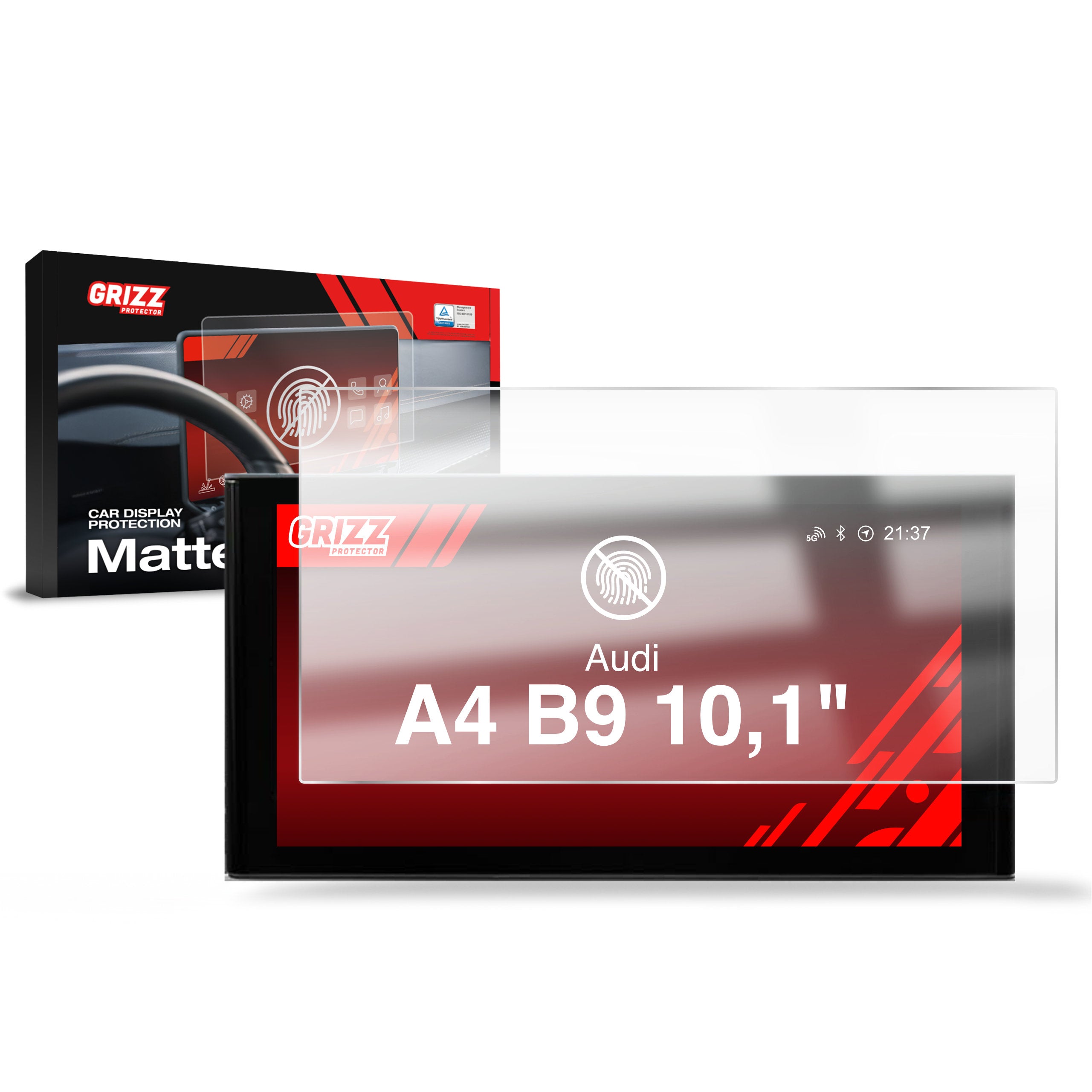 Matte Autodisplayfolie für Audi A4 10,1" (2015-2024), Grizz Protector