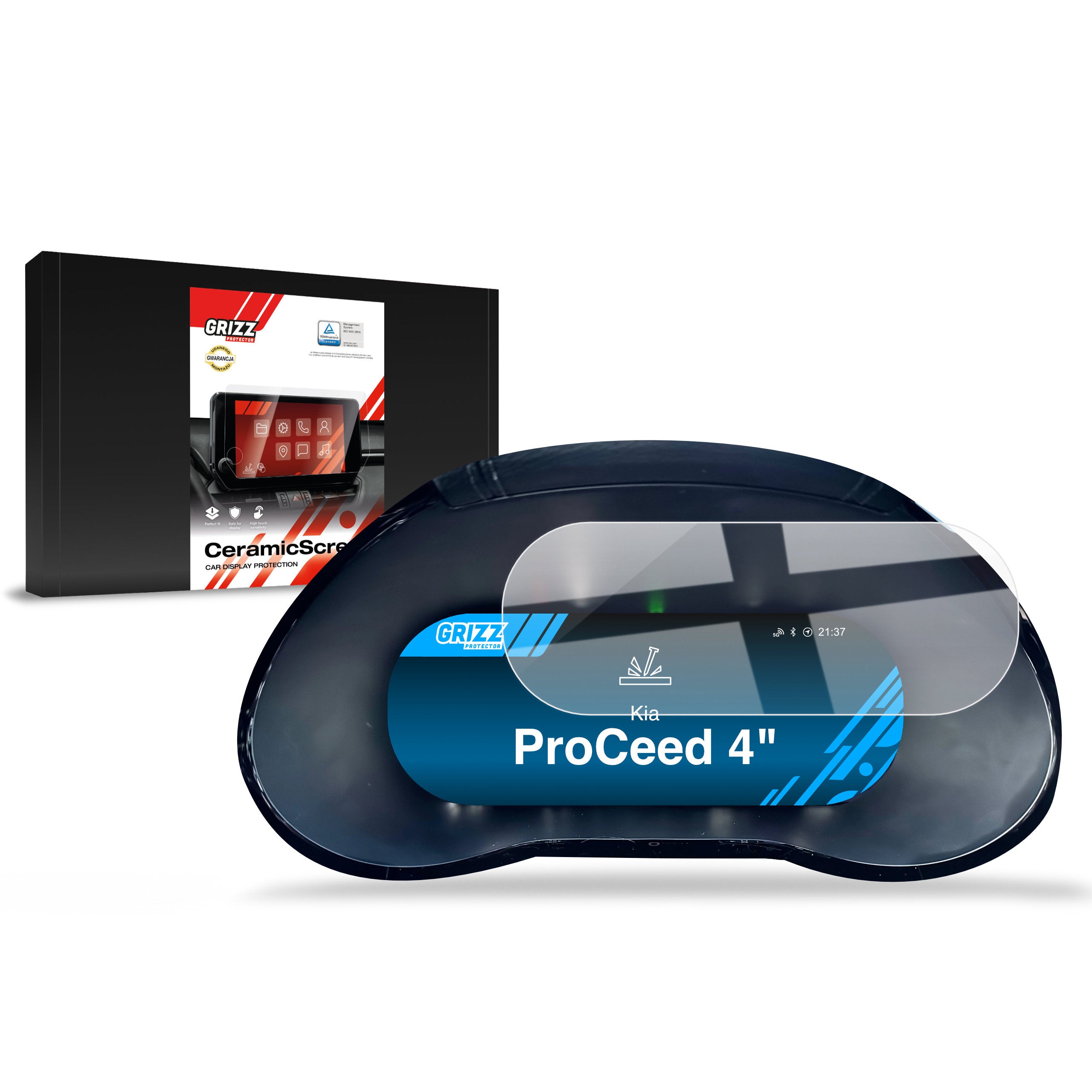 Keramische Autodisplayfolie für Kia ProCeed (2018-2024), Grizz Protector