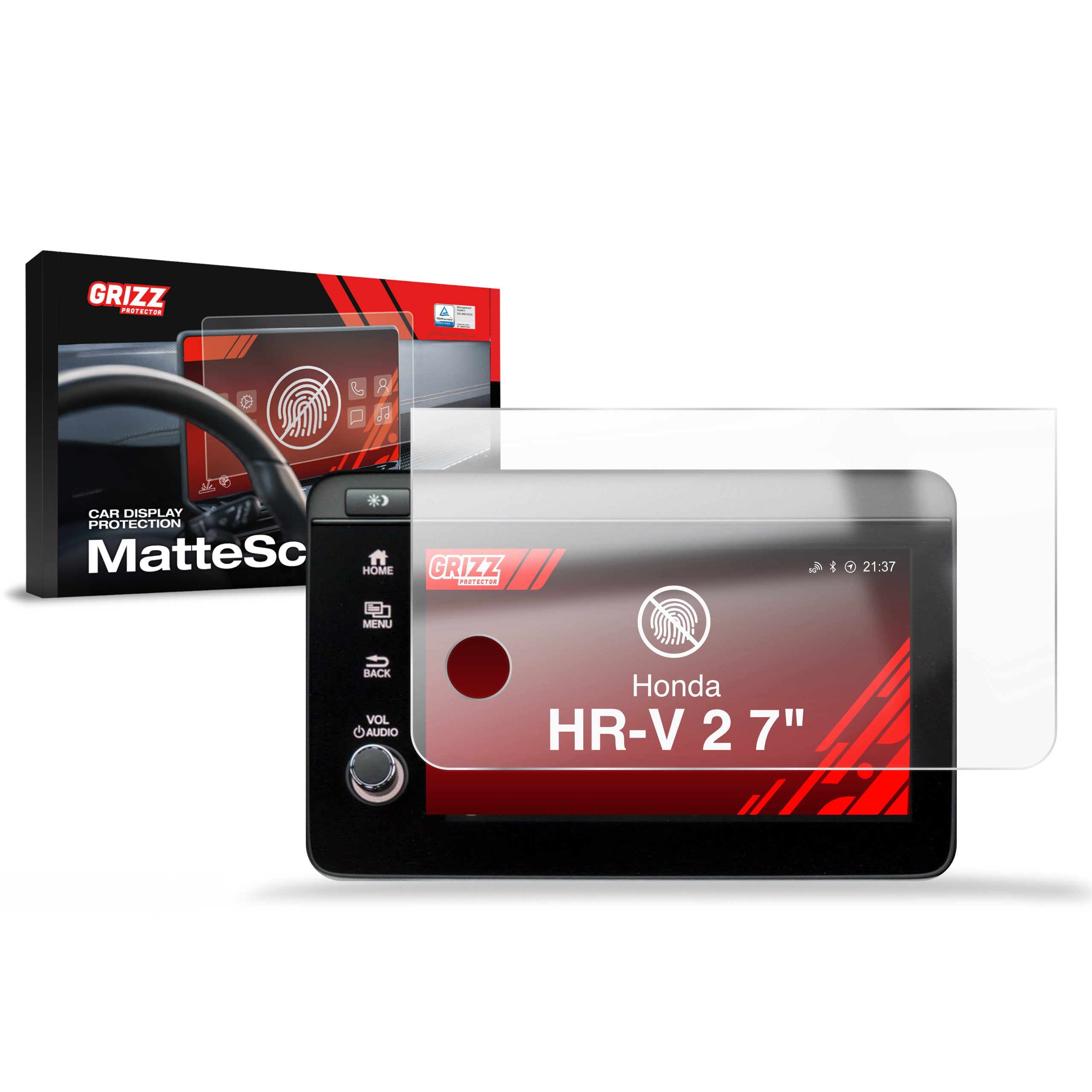 Matte Autodisplayfolie für Honda HR-V 2 2019-2022, Grizz Protector