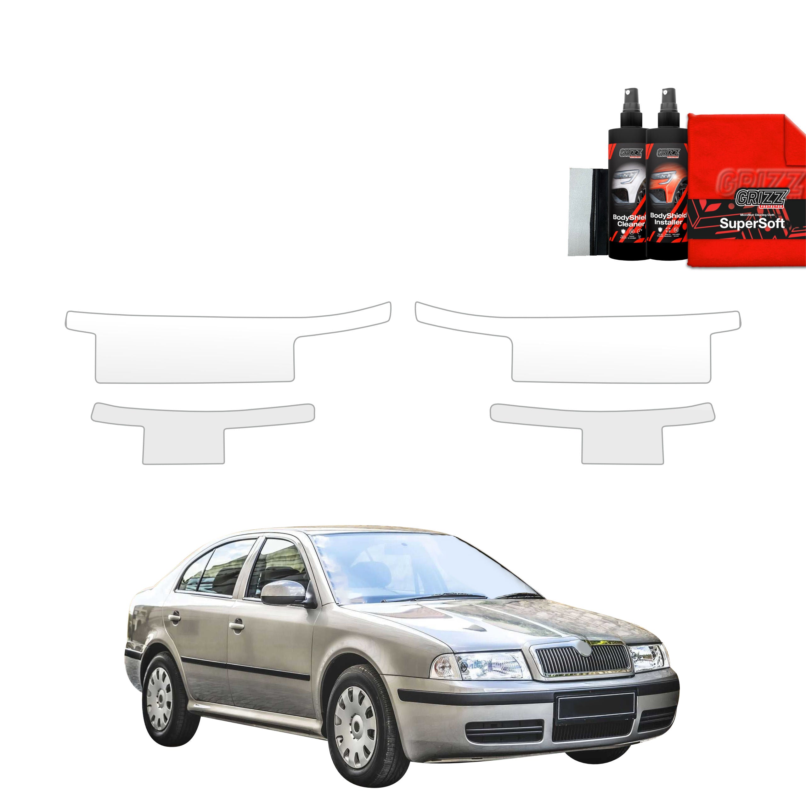 4in1 Schutzfolie Grizz Protector für Schweller - Skoda Octavia (1996-2010)