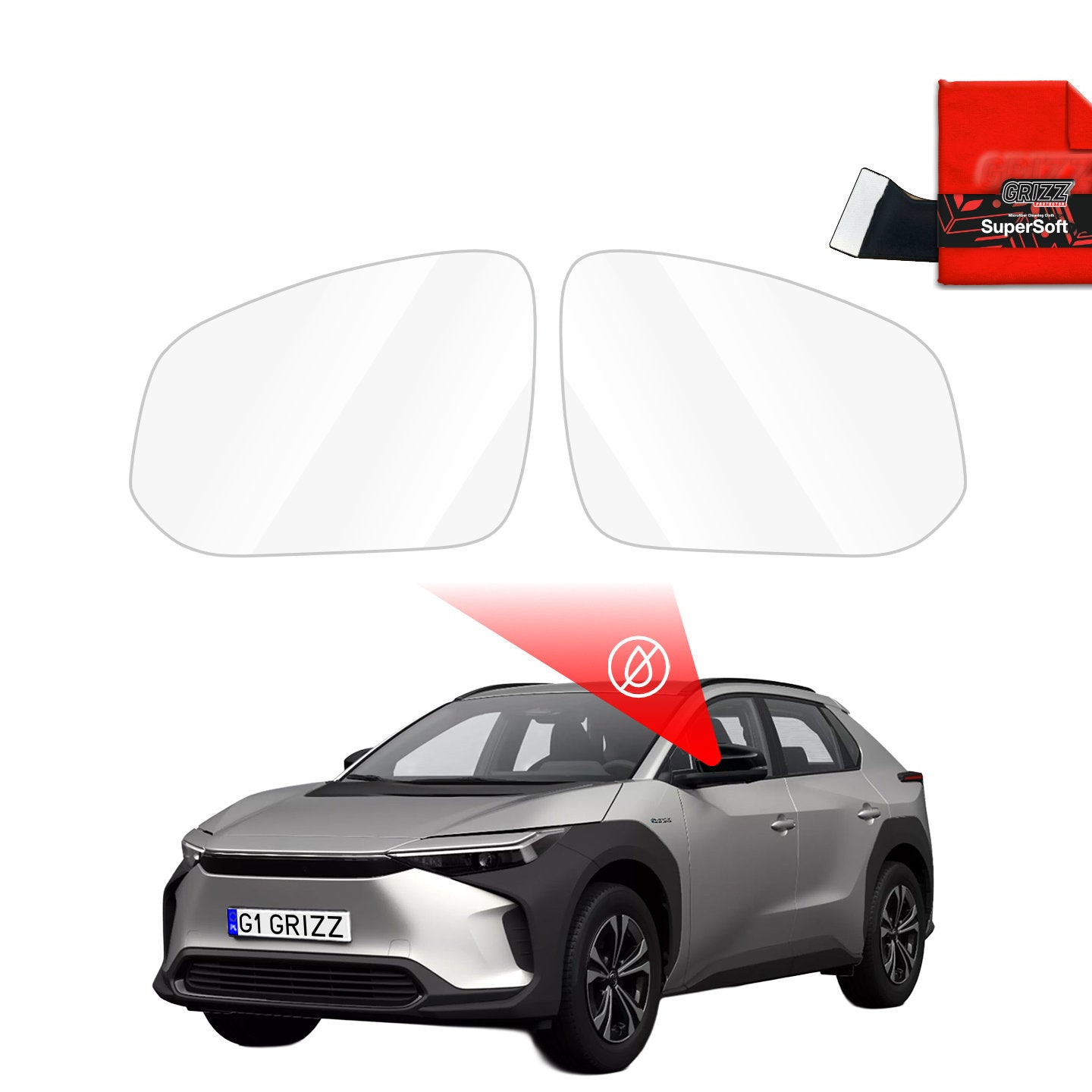 Regenschutzfolie Grizz Protector für Außenspiegel - Toyota bZ4X (2021-2026)