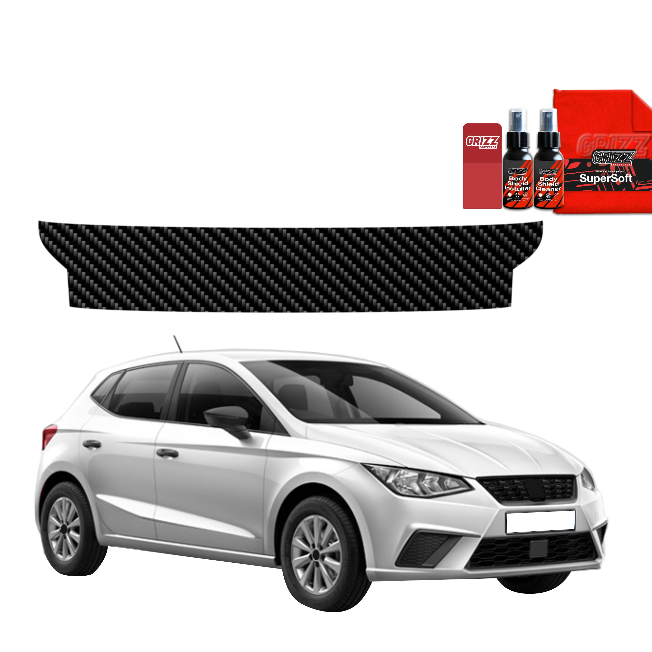 Kohlenstoff Schutzfolie Grizz Protector für Ladekante - Seat Ibiza (2021-2026)