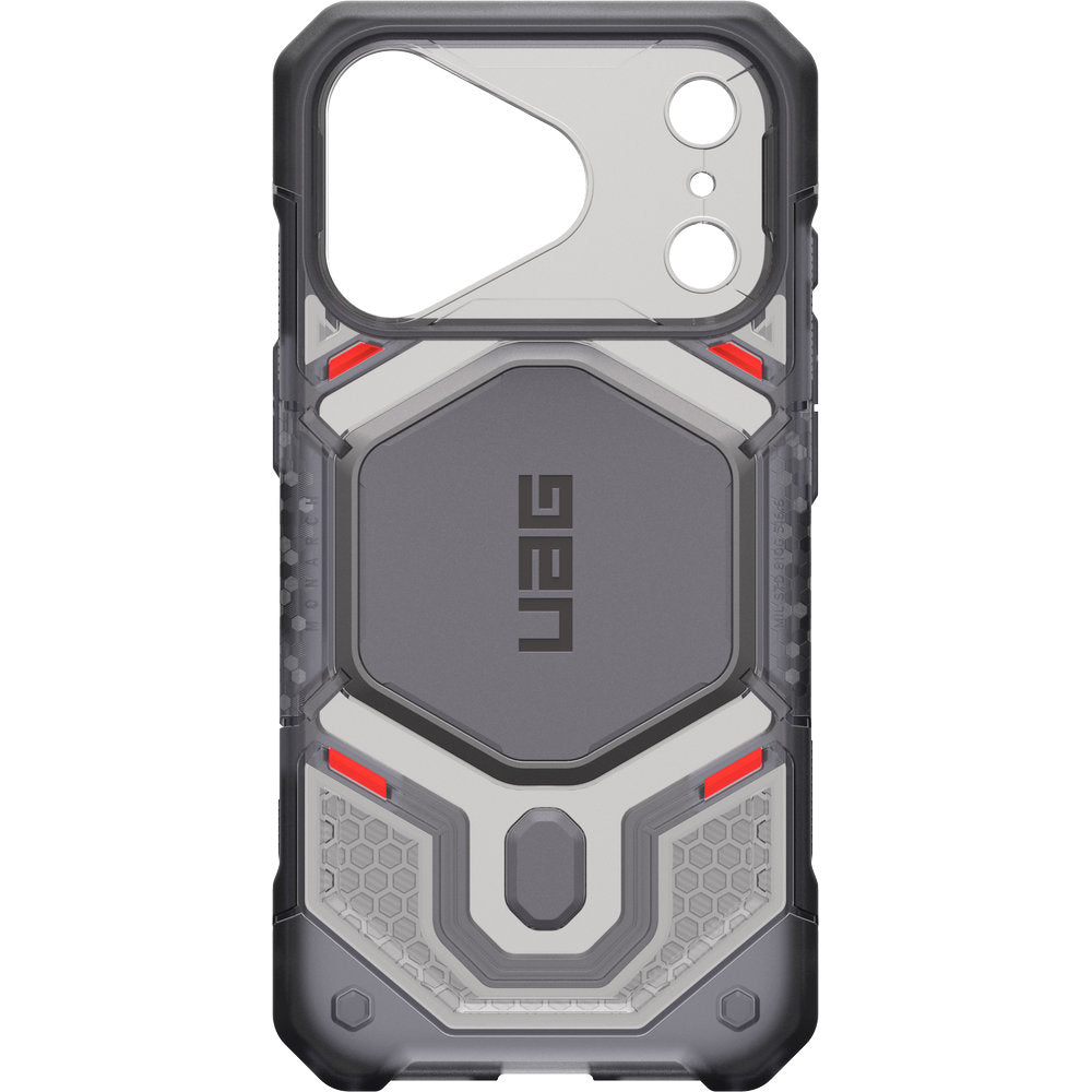Handyhülle für iPhone 18 Pro / 17 Pro, UAG Monarch Pro mit MagSafe, Rauchfarben und Grau