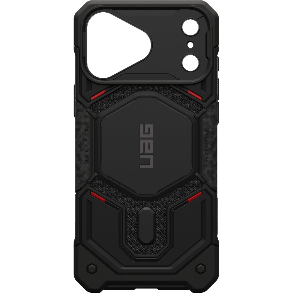 Gepanzerte Handyhülle für iPhone 18 Pro Max / 17 Pro Max, UAG Monarch Pro Kevlar Mag mit MagSafe, Schwarz mit Kevlar