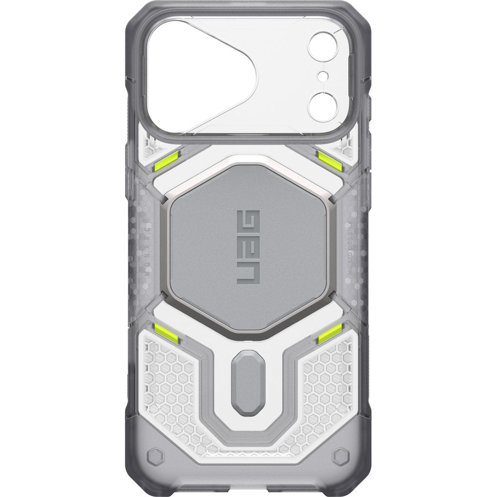 Handyhülle für iPhone 18 Pro Max / 17 Pro Max, UAG Monarch Pro mit MagSafe, Transparent und Grau