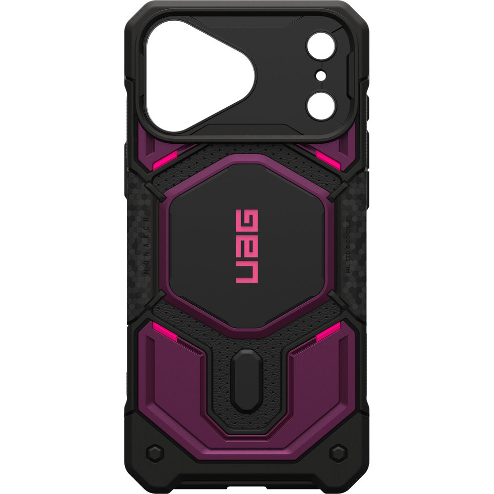 Handyhülle für iPhone 18 Pro Max / 17 Pro Max, UAG Monarch Pro mit MagSafe, Violett und Schwarz