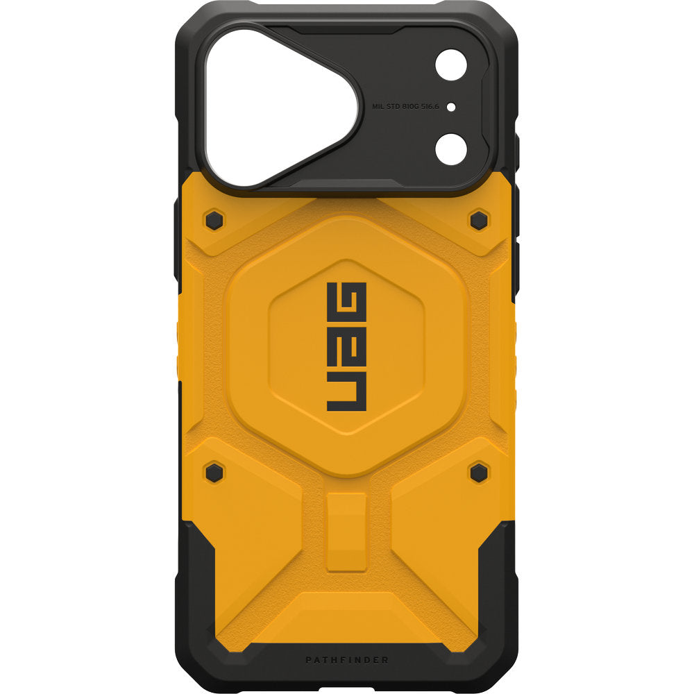 Handyhülle für iPhone 18 Pro Max / 17 Pro Max, UAG Pathfinder mit MagSafe, Gelb mit Schwarzen Elementen