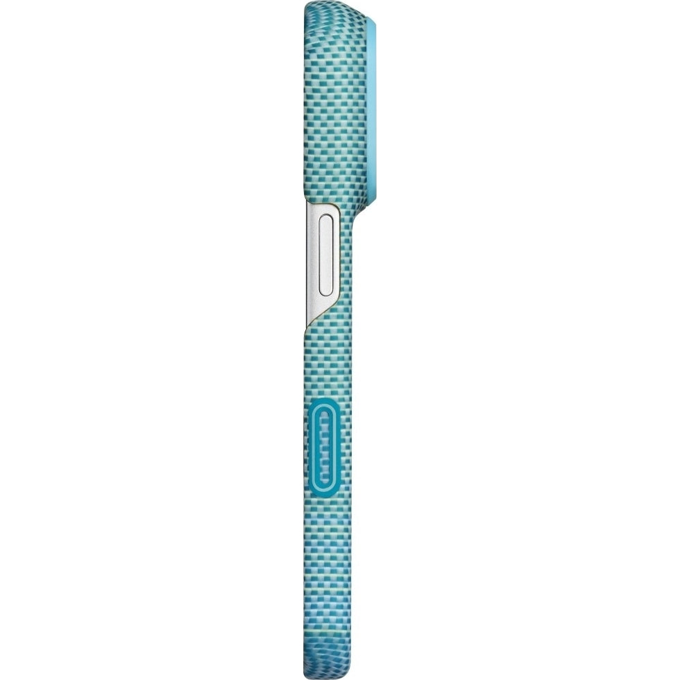 Aramid Handyhülle für iPhone 18 Pro / 17 Pro, PITAKA Ultra-Slim Case mit MagSafe, Blau und Grün mit Kevlar (4/12)