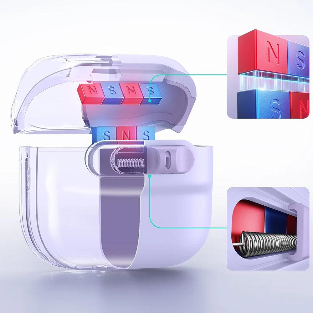 Schutzhülle für Apple AirPods 4, Apple AirPods 5, ESR FlickLock Magnetic Case mit MagSafe, Lavender (6/10)