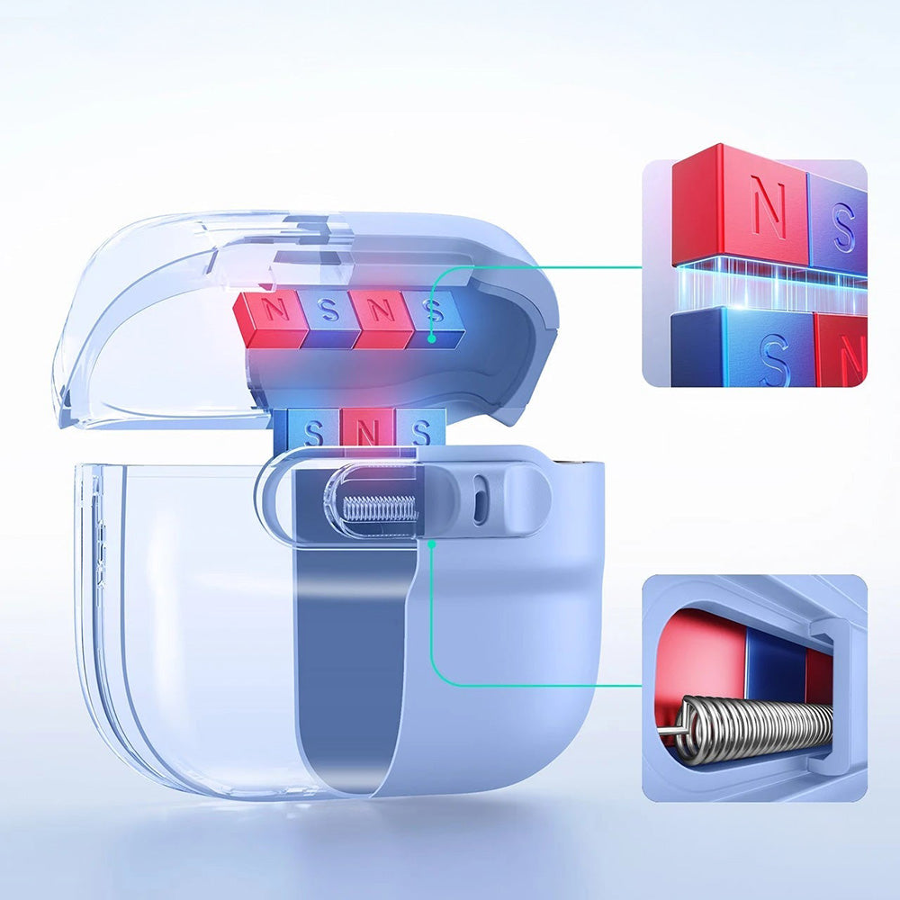 Schutzhülle für Apple AirPods 4, Apple AirPods 5, ESR FlickLock Magnetic Case mit MagSafe, Blau (6/10)