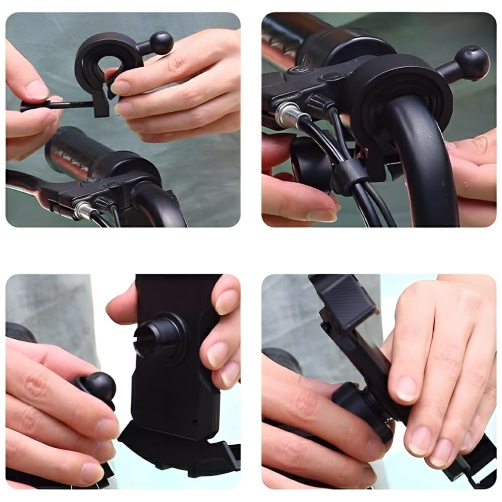 Fahrradhalterung für Handys, AWEI X47, Schwarz
