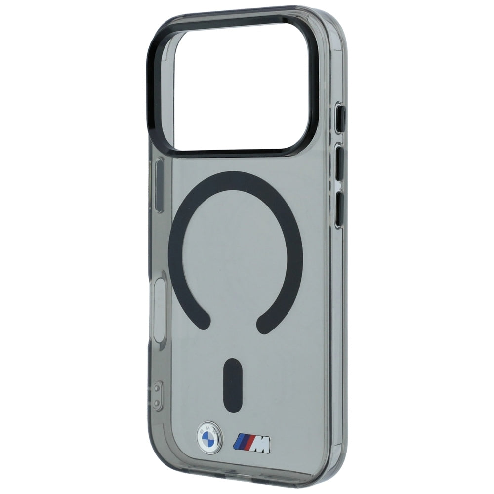 Handyhülle für iPhone 18 Pro / 17 Pro, BMW M IML Frosted Metal Logo Trims MagSafe, Schwarz-Transparent (2/8)