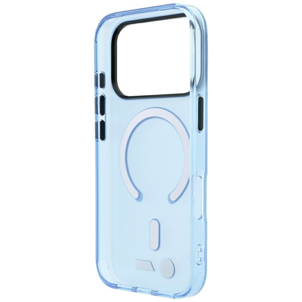 Handyhülle für iPhone 18 Pro Max / 17 Pro Max, BMW M IML Frosted Metal Logo Trims MagSafe, Blau-Transparent (4/8)