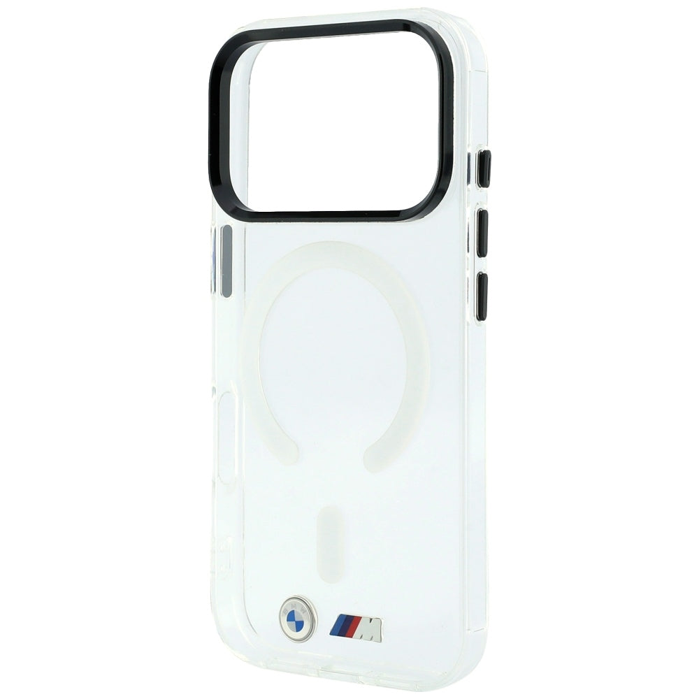 Handyhülle für iPhone 18 Pro Max / 17 Pro Max, BMW M IML Frosted Metal Logo Trims MagSafe, Transparent (2/8)