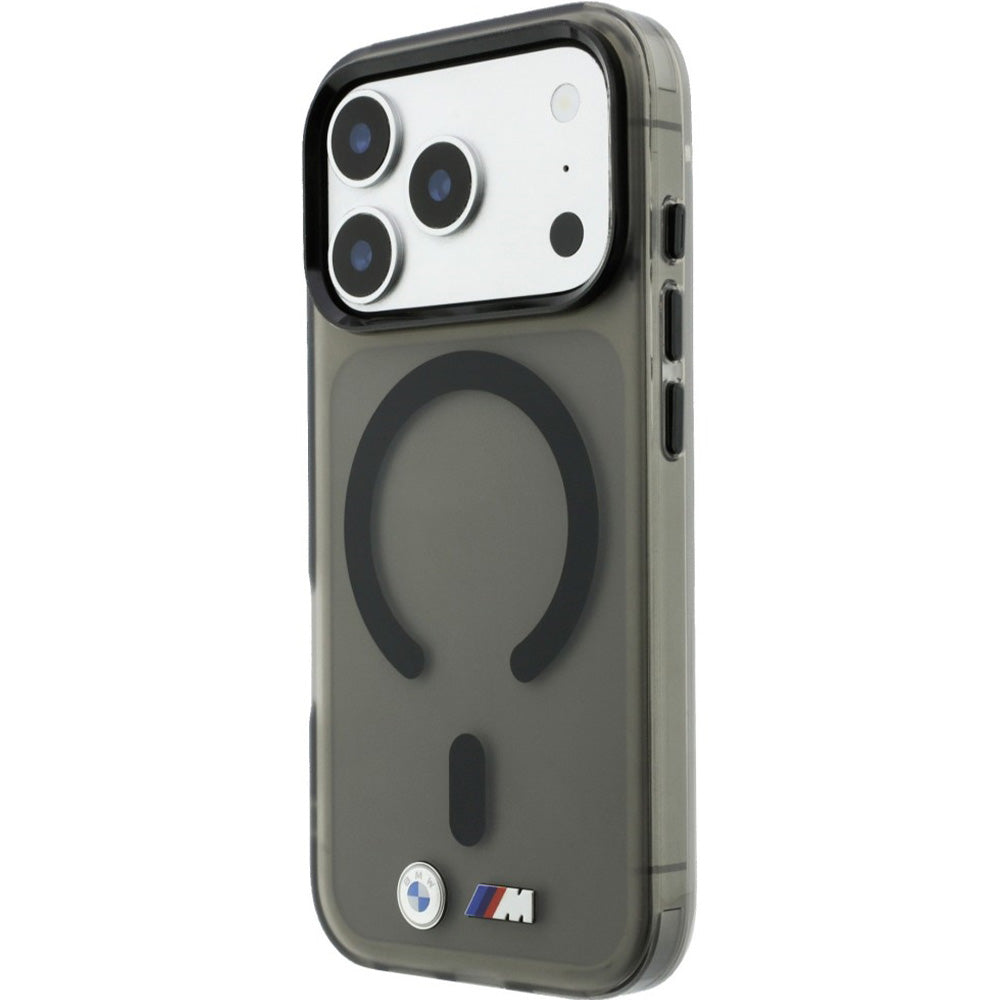 Handyhülle für iPhone 18 Pro Max / 17 Pro Max, BMW M IML Frosted Metal Logo Trims mit MagSafe, Anthrazit-Rauchfarben (2/8)