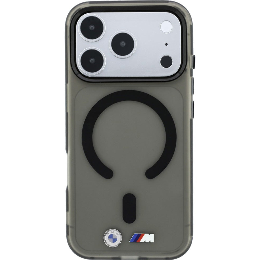 Handyhülle für iPhone 18 Pro Max / 17 Pro Max, BMW M IML Frosted Metal Logo Trims mit MagSafe, Anthrazit-Rauchfarben (3/8)