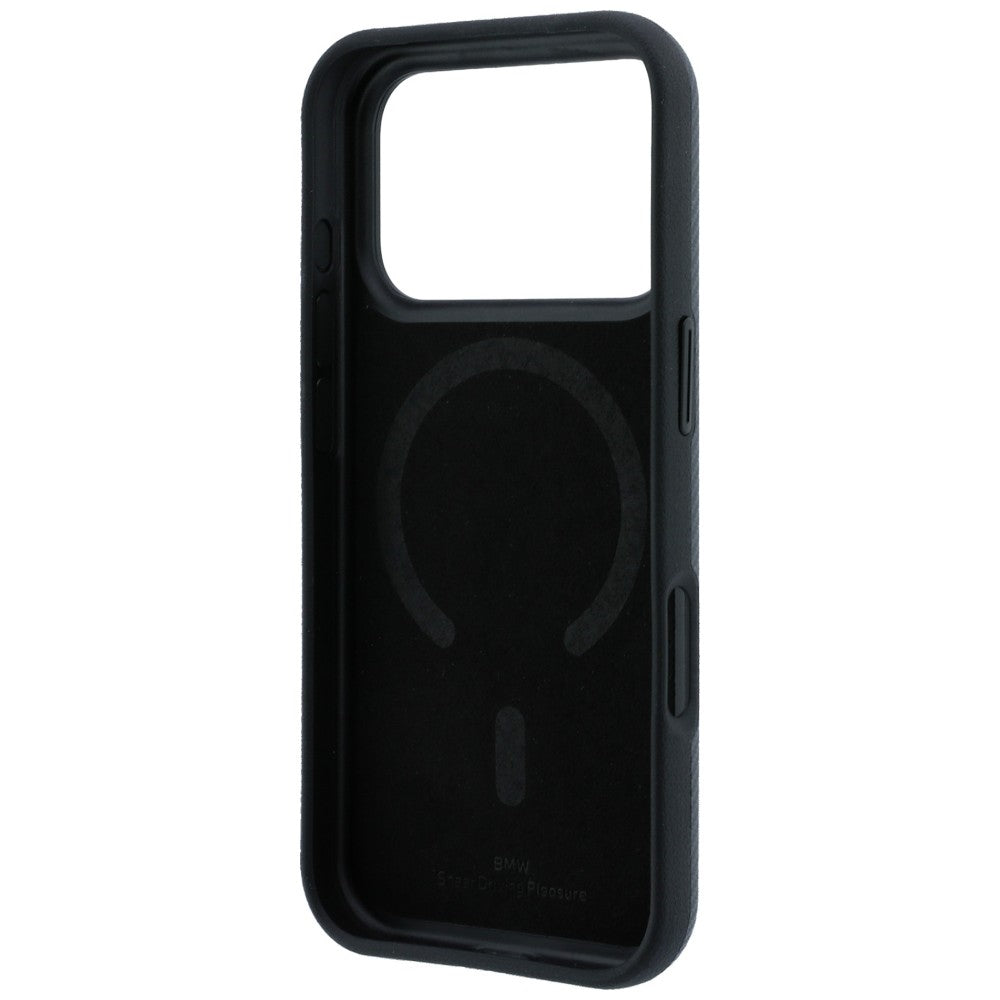 Handyhülle für iPhone 18 Pro / 17 Pro, BMW Kevlar Metal Logo mit MagSafe, Anthrazit (7/8)