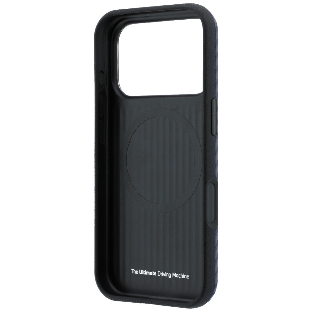 Handyhülle für iPhone 18 Pro Max / 17 Pro Max, BMW M Carbon Printed Ring mit MagSafe, Blau (7/8)