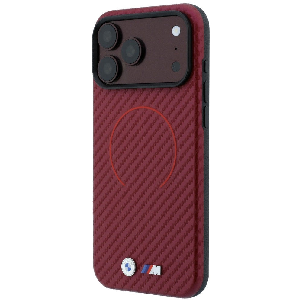 Handyhülle für iPhone 18 Pro Max / 17 Pro Max, BMW M Carbon Printed Ring mit MagSafe, Rot (2/8)