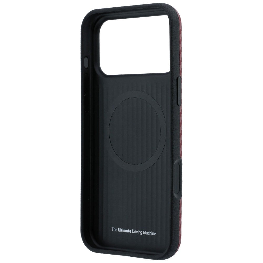 Handyhülle für iPhone 18 Pro Max / 17 Pro Max, BMW M Carbon Printed Ring mit MagSafe, Rot (7/8)