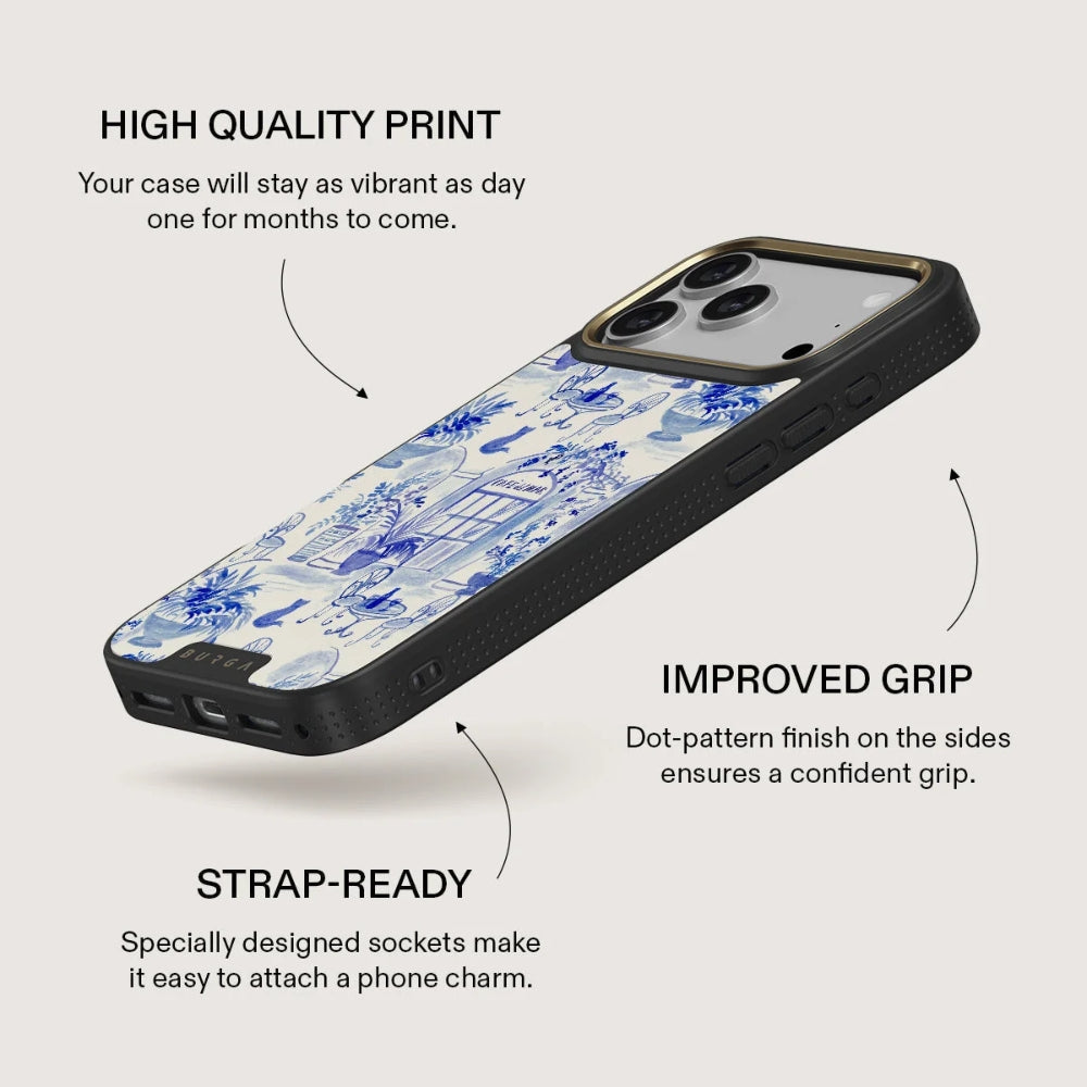 Handyhülle für iPhone 18 Pro, Burga Elite Dark MagSafe, Sobremesa Gold (6/9)