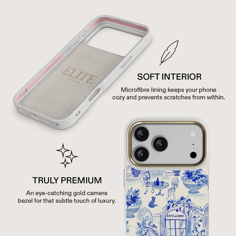 Handyhülle für iPhone 18 Pro, Burga Elite Light MagSafe, Sobremesa Gold (7/8)