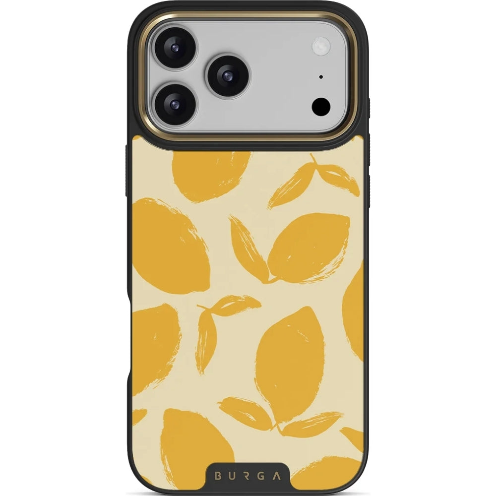Handyhülle für iPhone 18 Pro, Burga Elite Dark MagSafe, Lemon Tart Gold (1/8)
