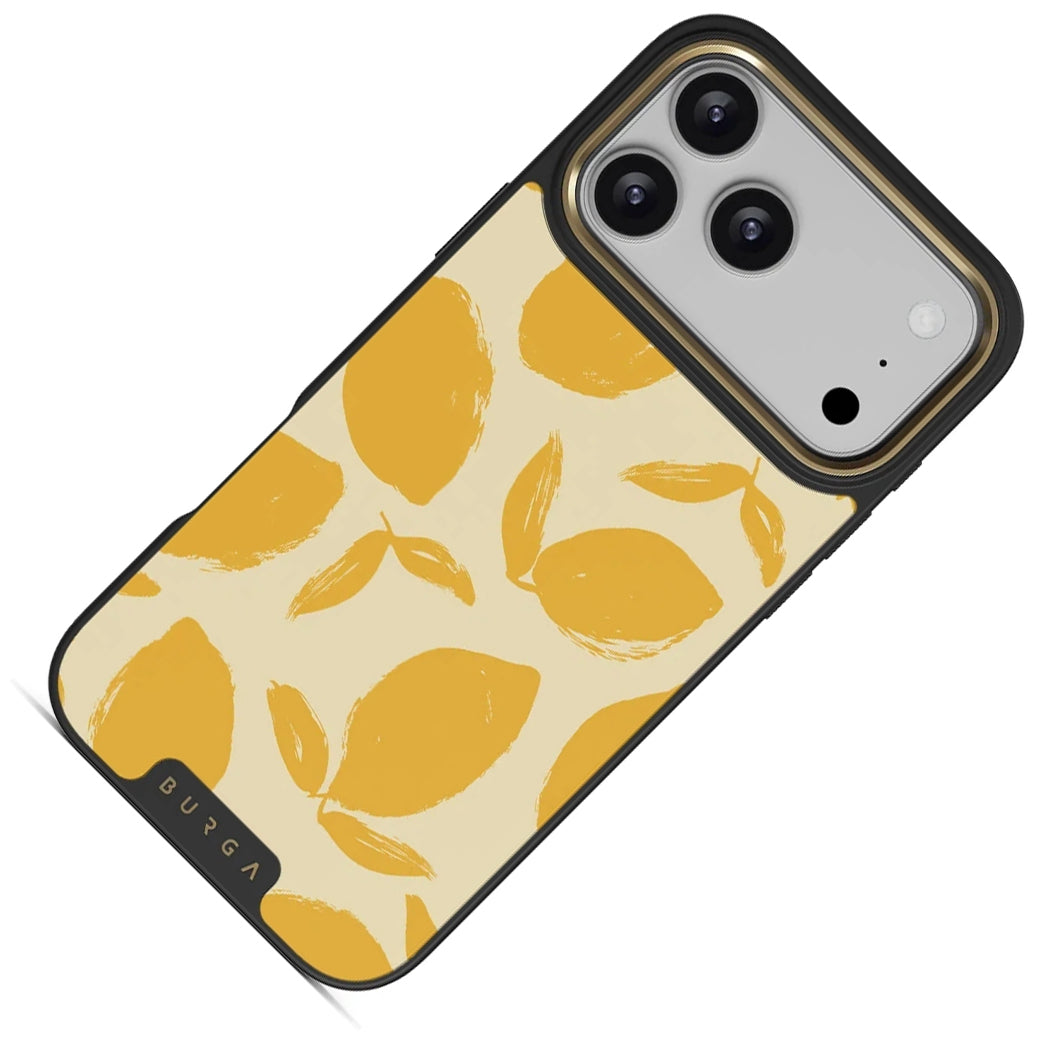 Handyhülle für iPhone 18 Pro Max, Burga Elite Dark MagSafe, Lemon Tart Gold (2/8)