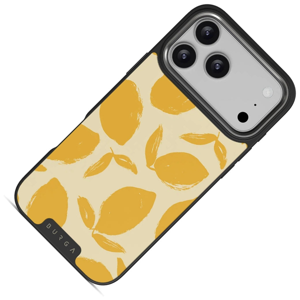 Handyhülle für iPhone 18 Pro, Burga Elite Dark MagSafe, Lemon Tart Gunmetal (2/8)