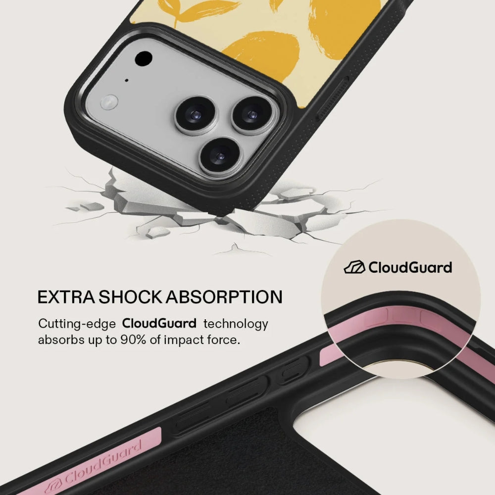 Handyhülle für iPhone 18 Pro, Burga Elite Dark MagSafe, Lemon Tart Gunmetal (4/8)