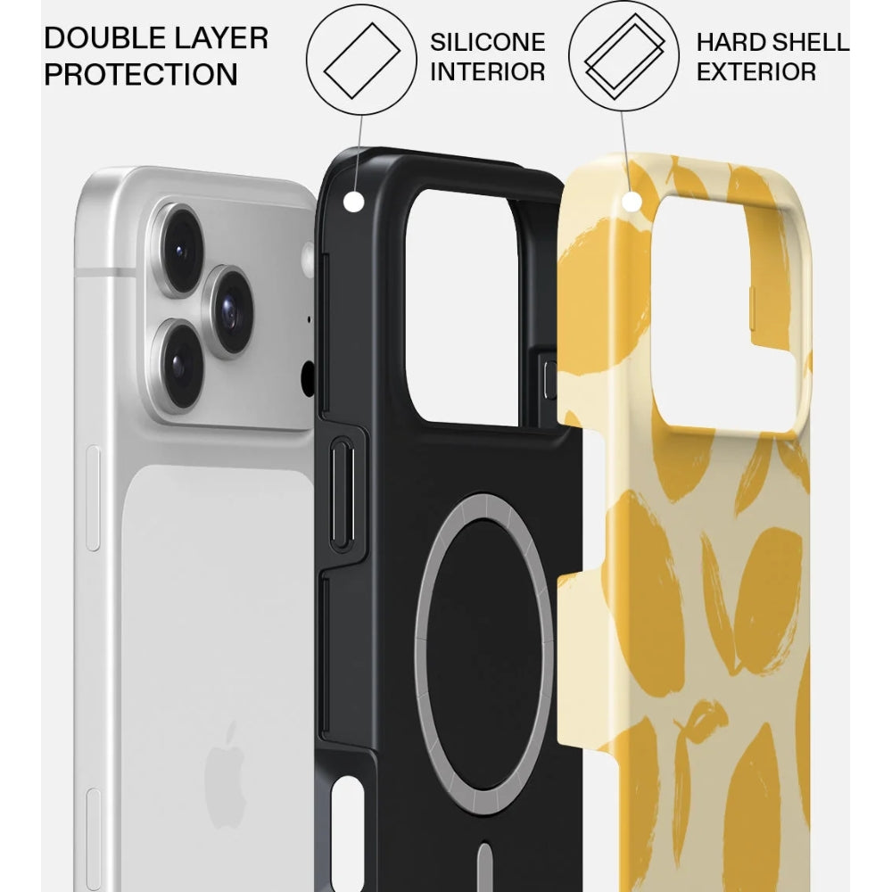 Handyhülle für iPhone 18 Pro, Burga Tough Magnetic, Lemon Tart (3/5)